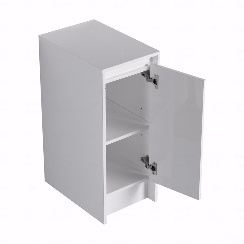 Freestanding Bathroom Storage Cabinet, 12" S,Soft Close Doors,Floor Mounting Design,(Kd-Packing)