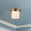 Mineral 8-in Brass Flush Mount-431977228-431977217