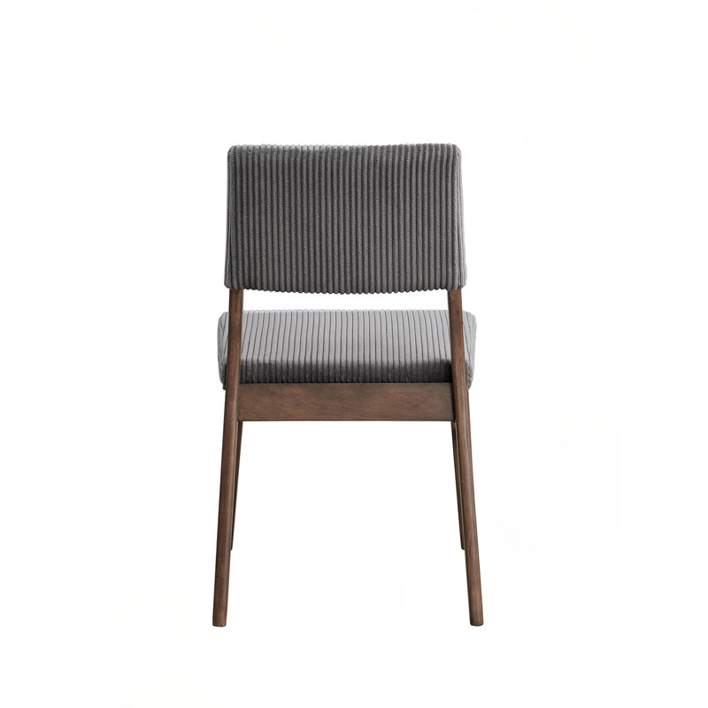 Chaise rembourrée (ensemble de 2), Gris
