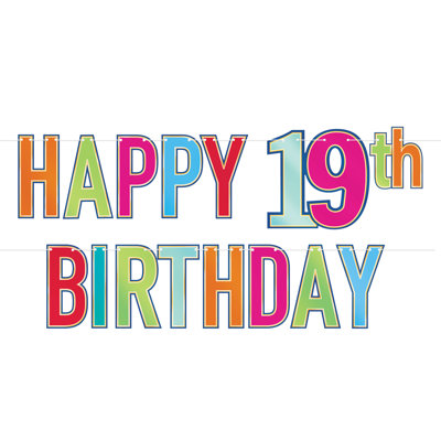 Banderole Foil Happy Birthday