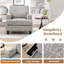 Fauteuil rembourré avec rangement intérieur pour accoudoirs-448415065
