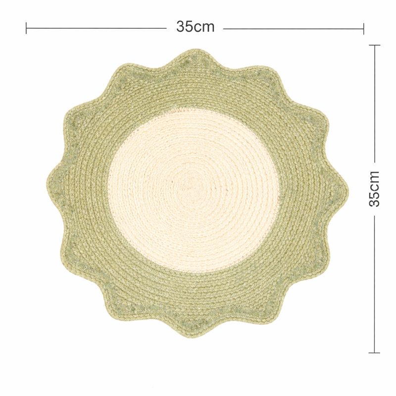 Polyester Solid Colour Placemat, Green