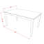 Ensemble de salle à manger 6 pièces composé d'une table de salle à manger rectangulaire et de 4 chaises rembourrées en tissu de polyester avec banc, 36 x 60 pouces, acajou-66849016-66849022