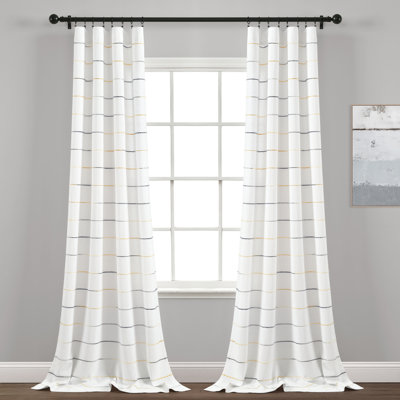 Reyna Semi Sheer Curtain Pair