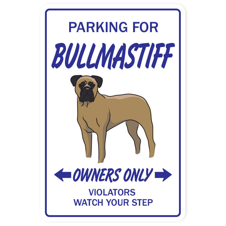 Signmission Bullmastiff Decal Dog Pet Parking Road Decal 