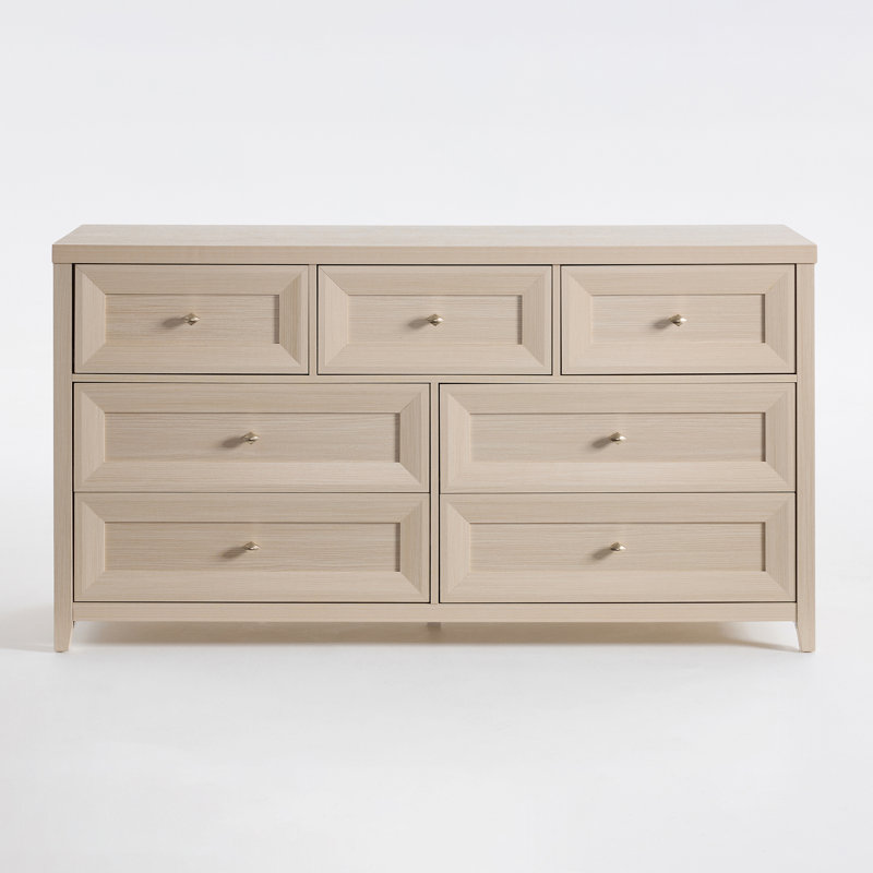 Ensemble de chambre à coucher 3 pièces Cleckheat, Ivoire blanc