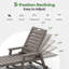 Ensemble de 2 chaises longues d'extérieur – Chaise longue inclinable en PEHD avec dossier à 5 positions, porte-gobelets et roulettes verrouillables-1774944041