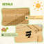 Tortoise House with Mesh Roof Small Pet Reptile Wooden House - Yellow