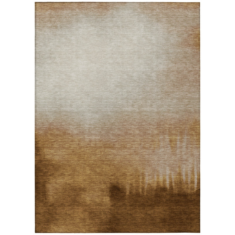 Machine Washable Indoor/Outdoor Magruder ACN2420 Abstract Rug, Rectangle 8' x 10'