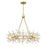 Once 8-Light Chandelier in Spun Gold by Breegan Jane