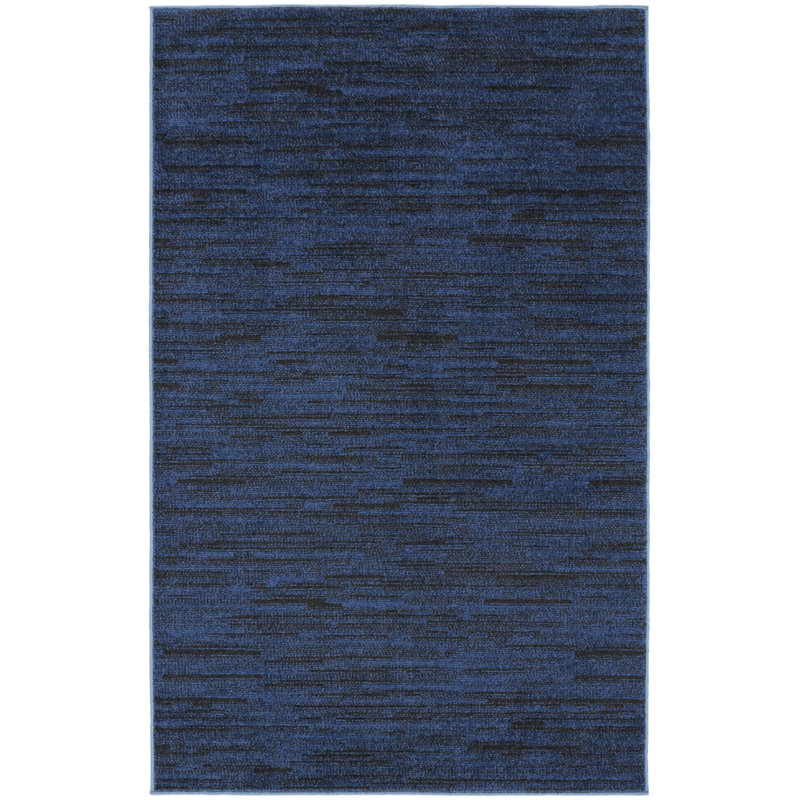 Tapis bleu nuit Nourison Essentials, Rectangle 3 pi x 5 pi