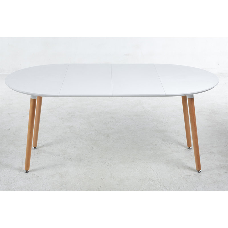 Extensible Table(Only Including Coffee Table,Without Chairs), Matte White