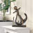 Metal Anchor Decorative Sculpture with Jute Rope Accents