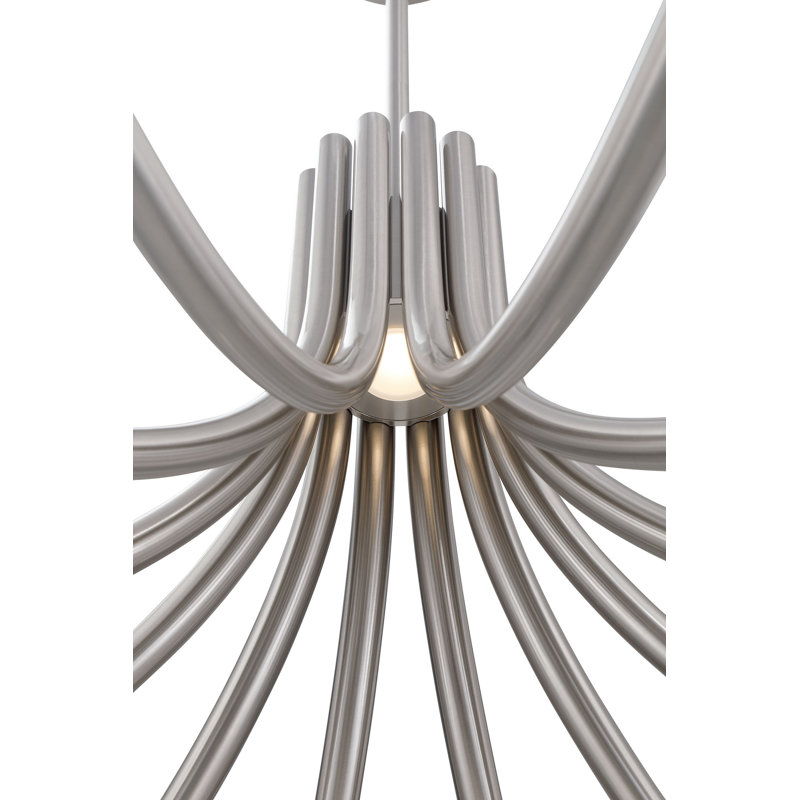 Lustre 36 po Olette, Nickel brossé