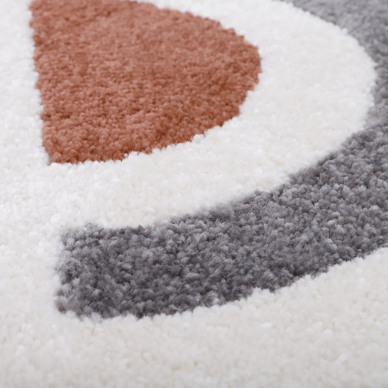 Stringer Sweet Tufted White/Brown Rug