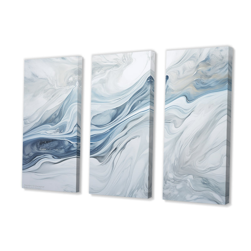 Ensemble de salon Cionna - Glacier Wall Art, Toile tendue, H 40 po x l 60 po x P 1 po