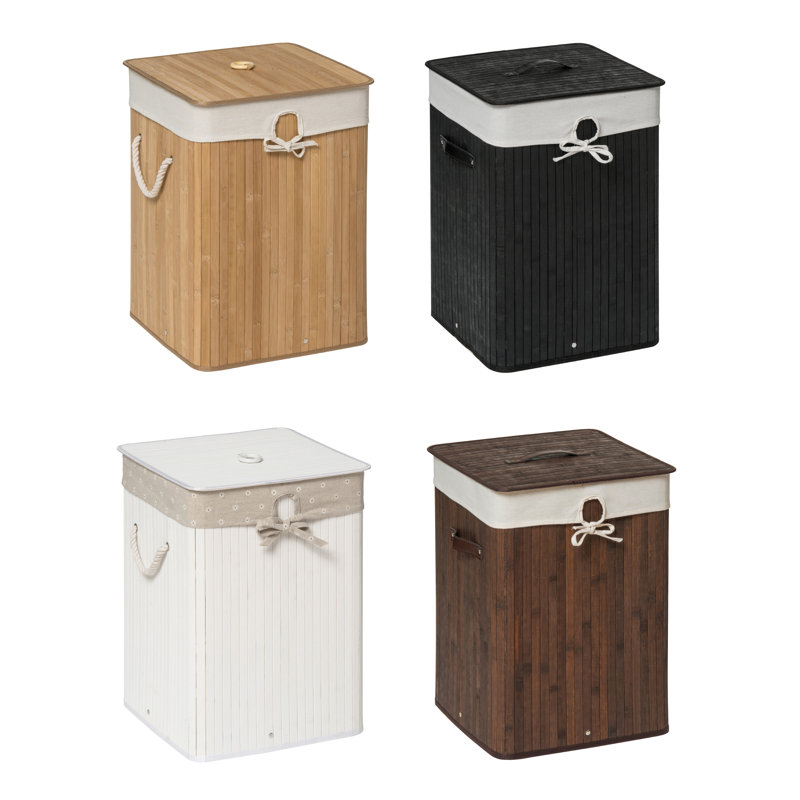 Wood Laundry Hamper with Handles