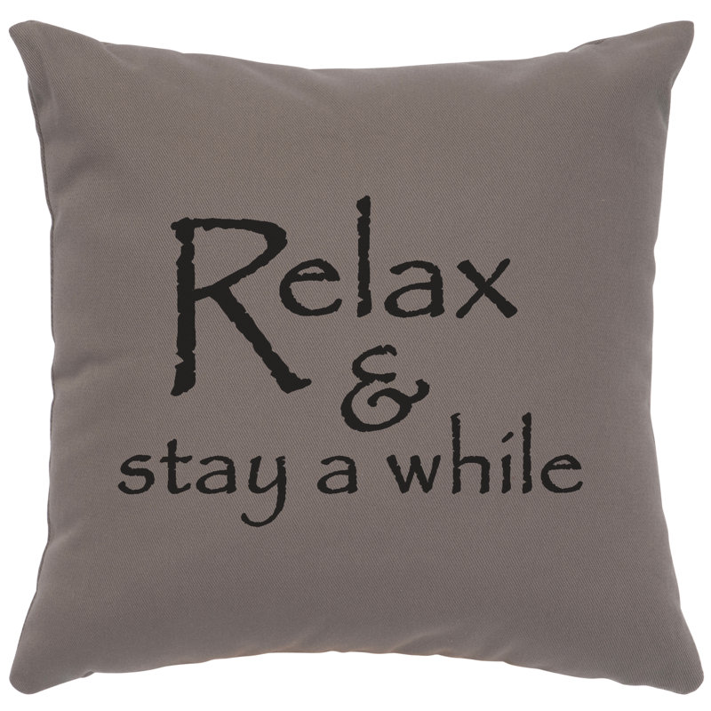 Coussin Wooded River Image - Relax - Coton chrome, Gris