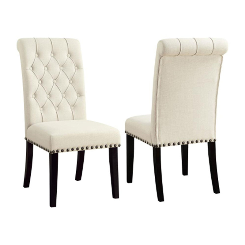 Chaises de salle à manger rembourrées en tissu