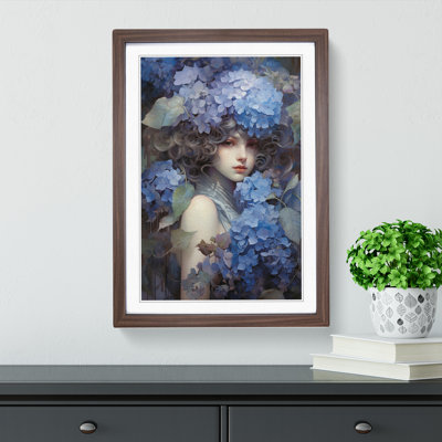 Hydrangea Tachisme - Framed Print