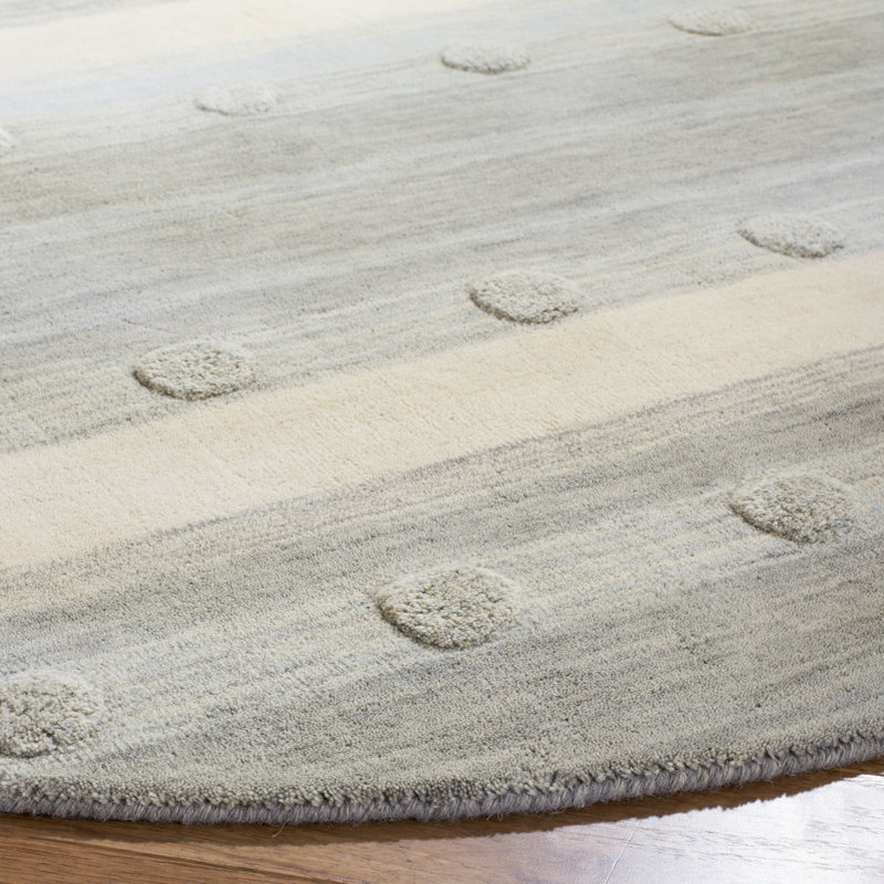 Gosselin children's hand-woven wool rug, Rond 5 pi