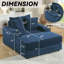 Upholstered 44.32 " Fabric Sofa & Chaise