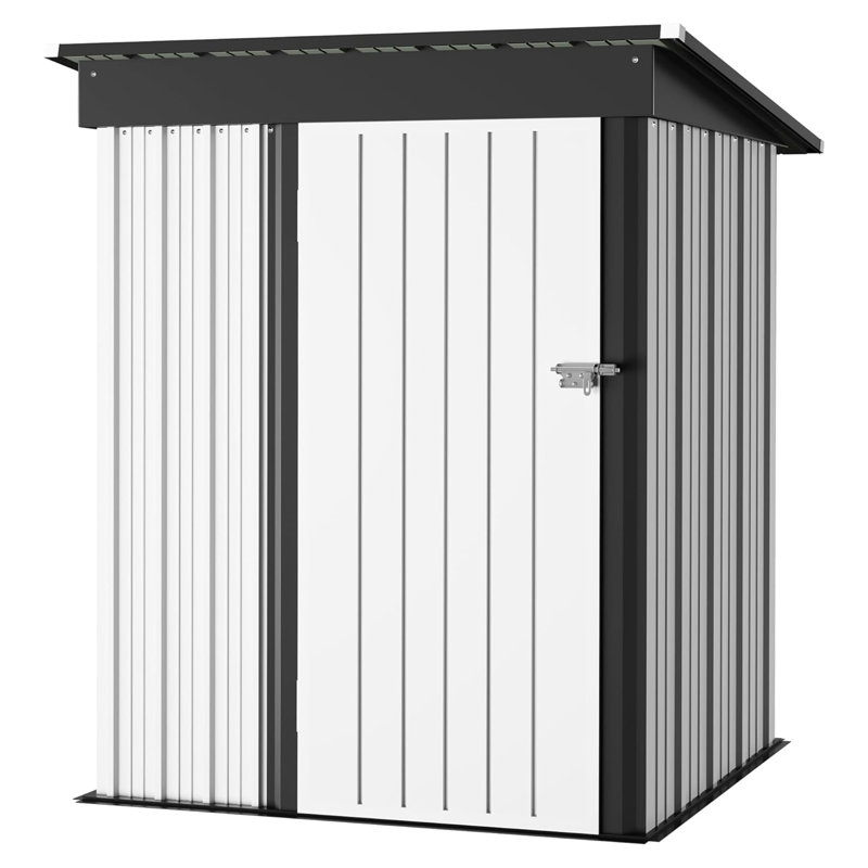 Outdoor Storage Shed, White