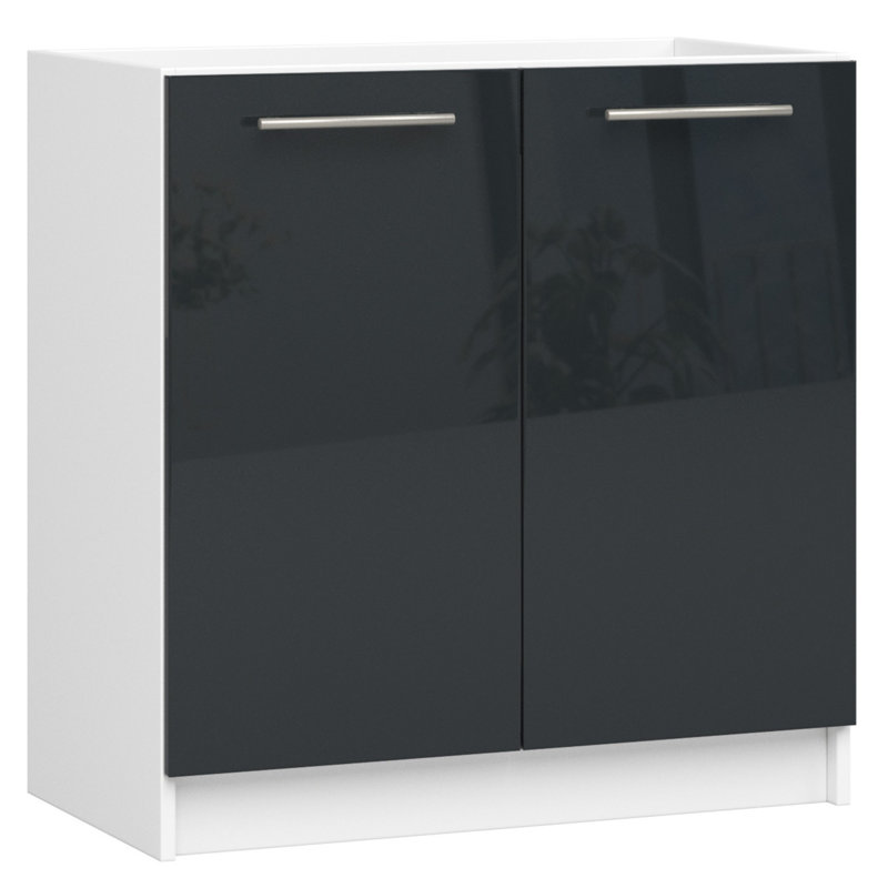 Kuch-Oliwia-Gra 82Cm H x 80Cm W x 46Cm D Particleboard Base Cabinet