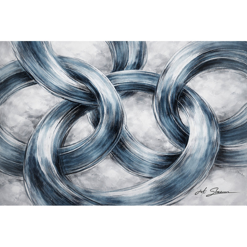 Art mural sur toile tendue Circular Drift, L 30 po x H 30 po x P 1,5 po