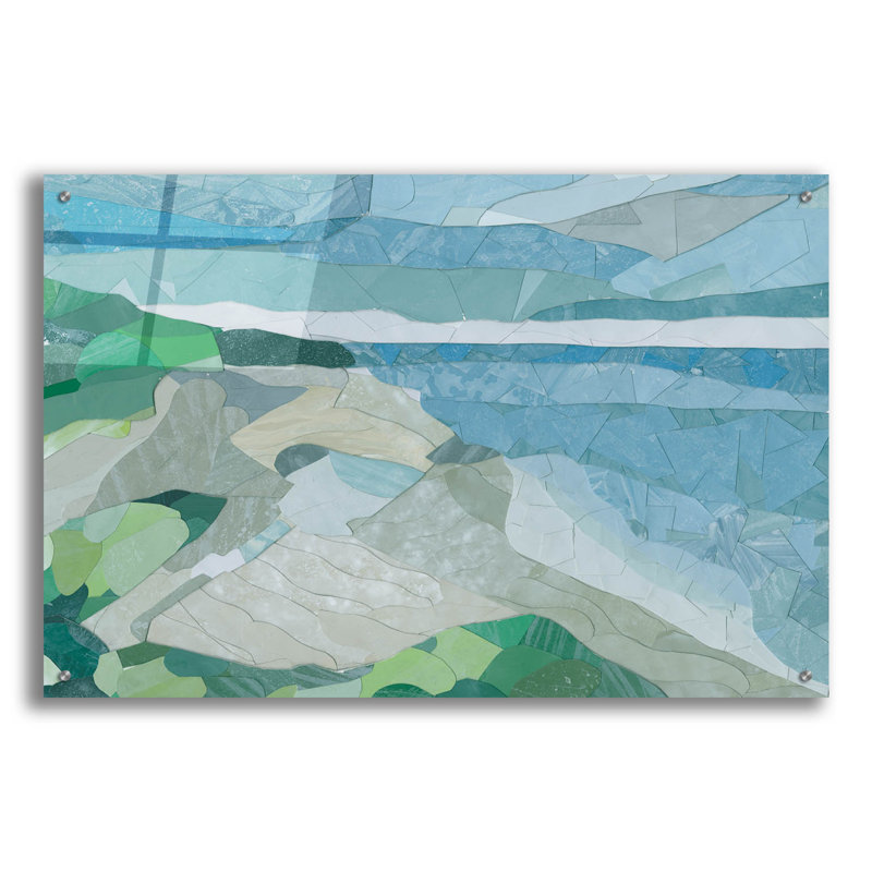 «Pacific Coast Sand Dunes» par Coco Good, art mural en verre acrylique, H 24 po x l 36 po