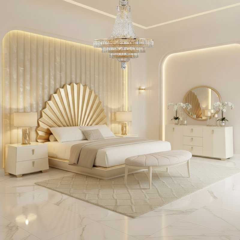 Fantosini Nightstand - Creamy Pearl