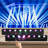 2-Pack 100W RGBW Moving Head Stage Lights, Sound Activated LED Party & Disco Lights