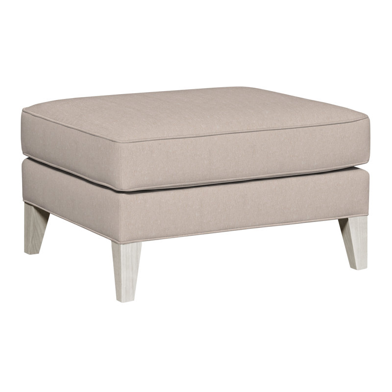 Burlingame Upholstered Ottoman, Casa Blanca, Jiggles Fawn