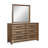 Fidler Queen Panel Storage Bed 2 Nightstands Drawer Dresser With Landscape Mirror And Drawer Chest-1967716398