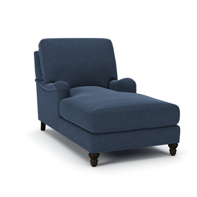 Walters Upholstered Chaise Lounge with Recessed Arms 