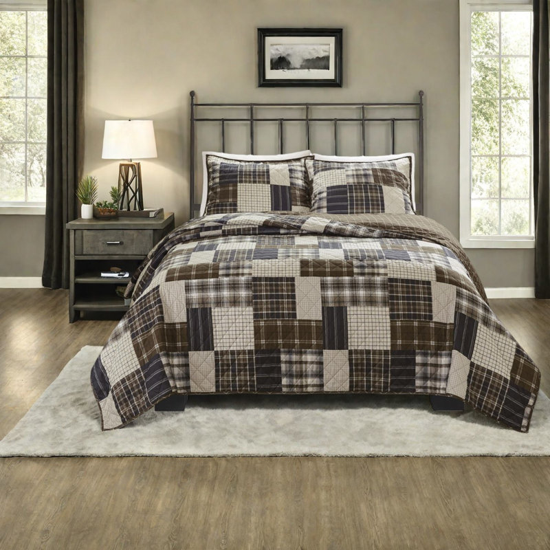 Reversible Bedding Sets Microfiber King Cal King Rustic Farmhouse Home