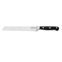 Kutler Professional 8-Inch Stainless Steel Bread Knife and Cake Slicer with Serrated Blade, Black
