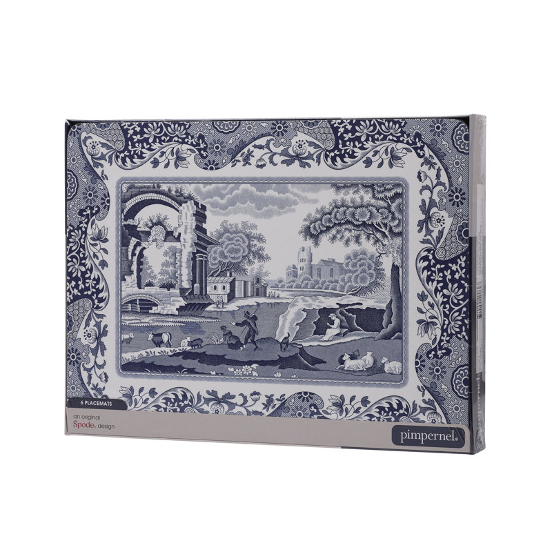Classic Blue Italian - Placemats, Set of 6
