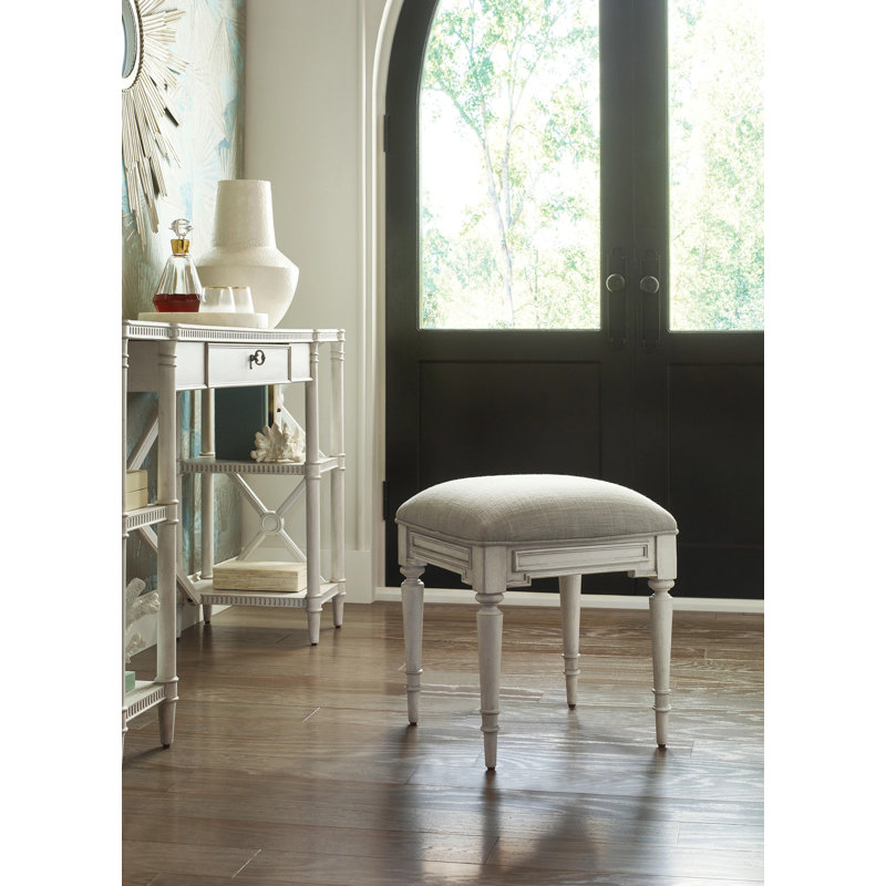 Solid + Manufactured Wood Accent Stool