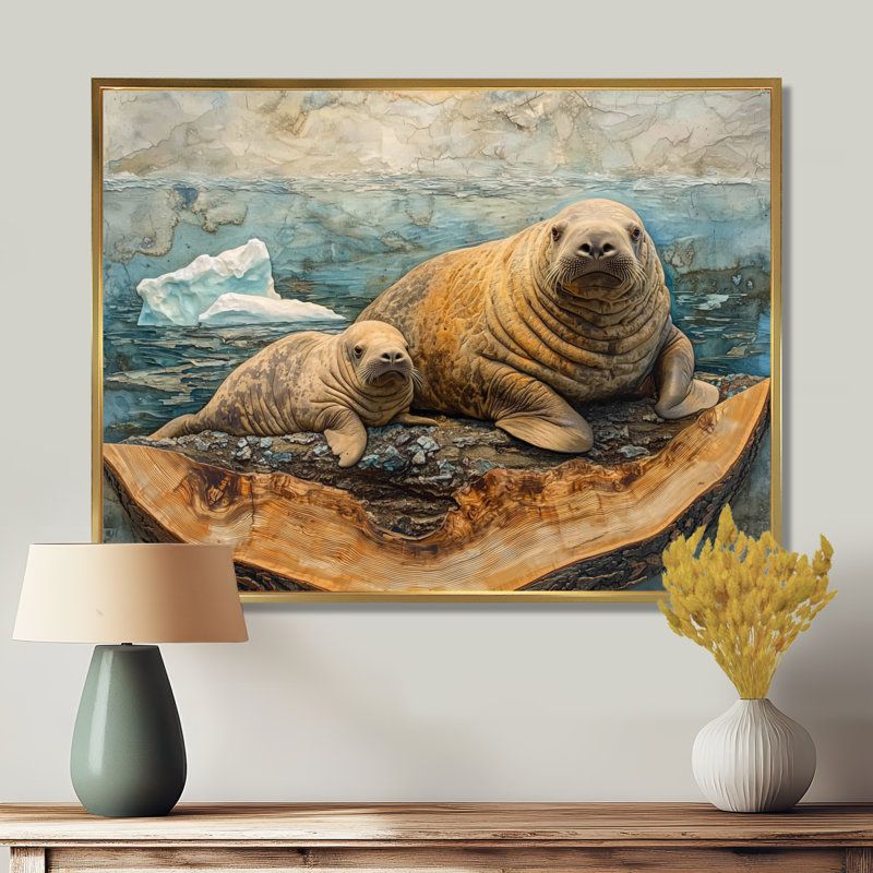 Rubinstein - Morse, art mural, H 30 po x l 40 po, Impression encadrée flottante, Or