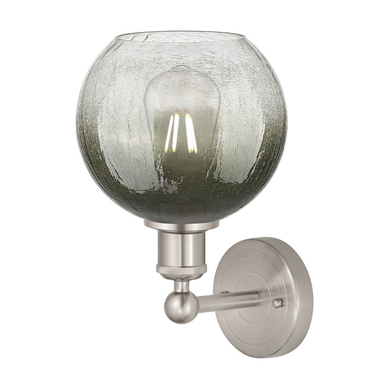 Applique murale 1 lumière Edison - Appleton, Ardoise, Nickel satiné brossé