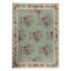 Hand-Knotted High-Quality Green and Red Area Rug