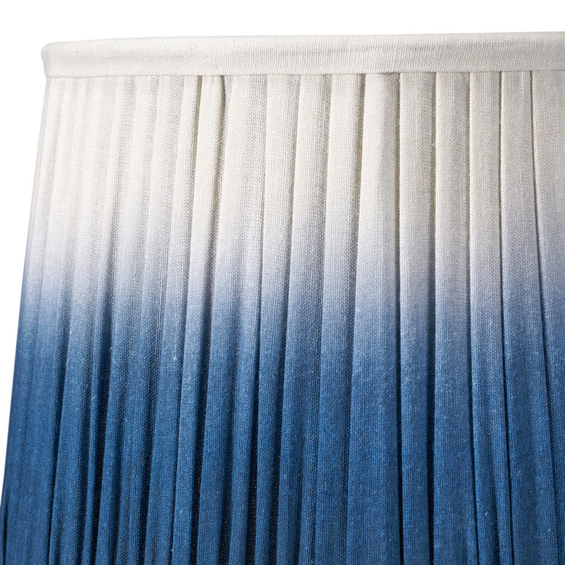 Scallop Cotton Empire Lamp Shade ( Uno ), Blue, 22cm H x 35cm W x 35cmD