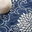 Tapis bleu marine / ivoire Jardin 602-1520368442