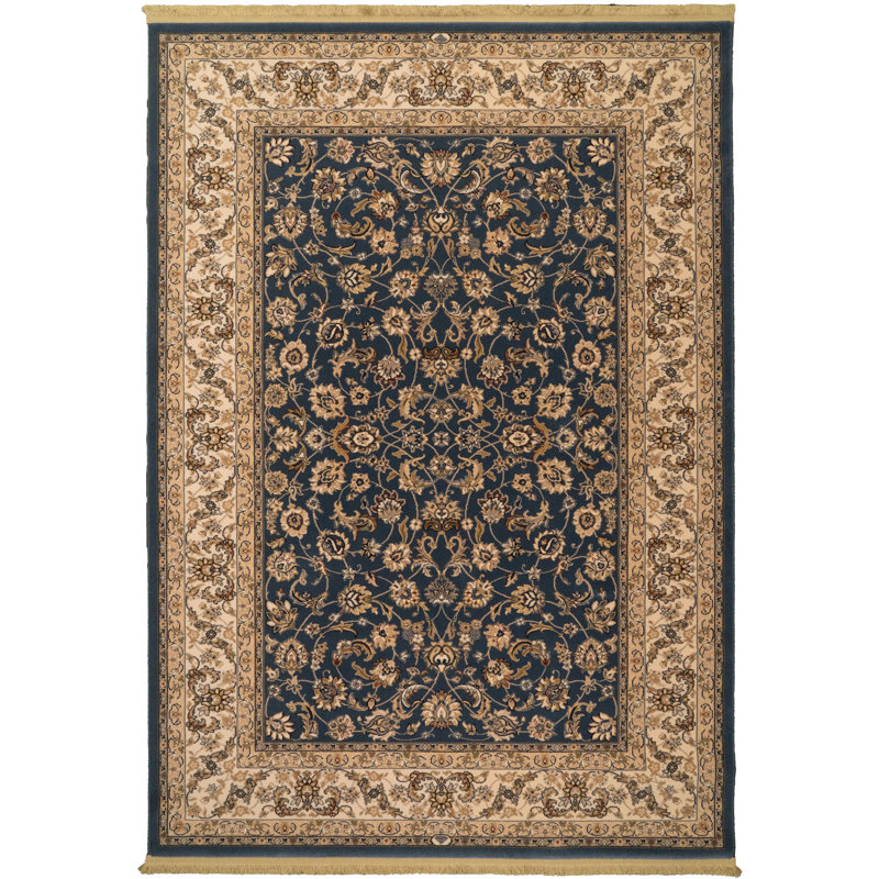 Tapis gris/ivoire en laine fisher Cirro, Rectangle 5 pi 3 po x 7 pi 7 po