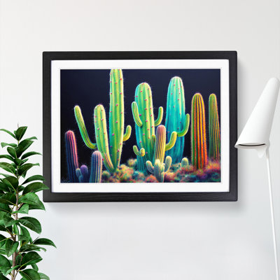 Colourful Cactus - Single Picture Frame Print