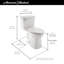 Toilette allongée une pièce Townsend Vormax 1,28 GPF (siège inclus)-23507237