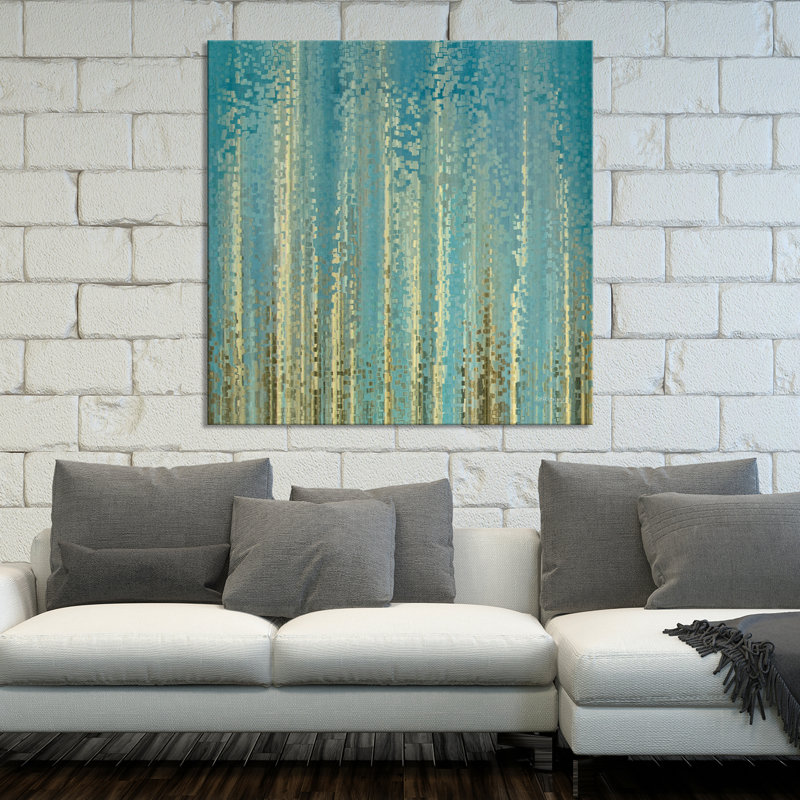 "tile art #4 2015" par mark lawrence-impression d’art graphique sur toile, H 18 po x l 18 po x P 1 po, Toile tendue