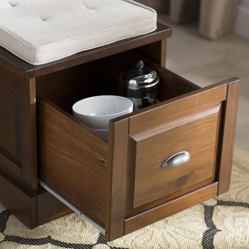 Bernj 3-Piece Solid Wood Trestle Corner Nook Set