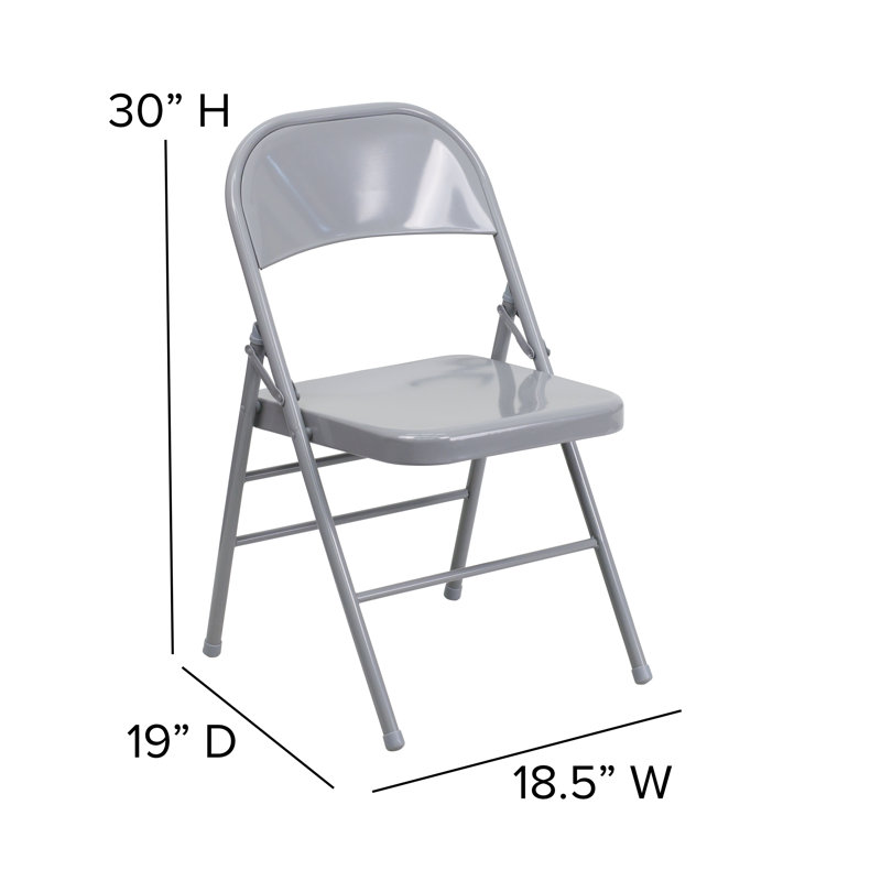 Chaise pliante Oliverson, gris